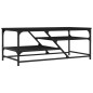 vidaXL Couchtisch Schwarz 100x49x40 cm Holzwerkstoff vidaXL Couchtisch Schwarz 100x49x40 cm Holzwerkstoff