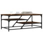 vidaXL Couchtisch Räuchereiche 100x49x40 cm Holzwerkstoff vidaXL Couchtisch Räuchereiche 100x49x40 cm Holzwerkstoff