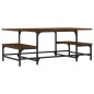 vidaXL Couchtisch Braun Eichen-Optik 100x50,5x40 cm Holzwerkstoff
