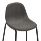 3-tlg. Bar-Set Stoff Dunkelgrau 3-tlg. Bar-Set Stoff Dunkelgrau