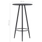 3-tlg. Bar-Set Stoff Dunkelgrau 3-tlg. Bar-Set Stoff Dunkelgrau