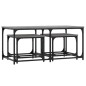 vidaXL Satztische 3 Stk. Grau Sonoma Holzwerkstoff vidaXL Satztische 3 Stk. Grau Sonoma Holzwerkstoff