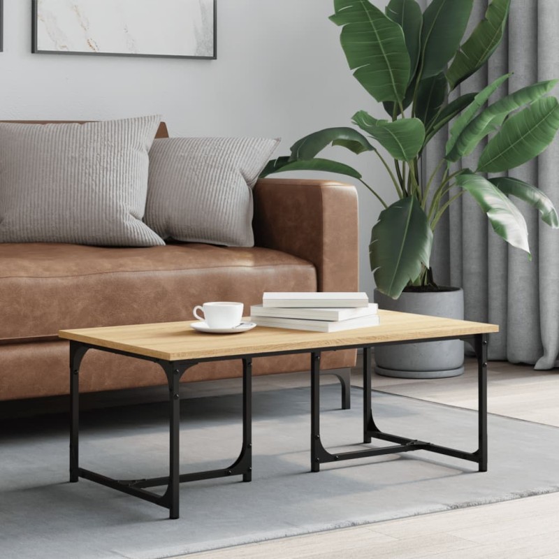 vidaXL Couchtisch Sonoma-Eiche 90x50x35 cm Holzwerkstoff vidaXL Couchtisch Sonoma-Eiche 90x50x35 cm Holzwerkstoff