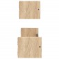 vidaXL Wandregale mit Stangen 2 Stk. Sonoma-Eiche 60x16x14 cm vidaXL Wandregale mit Stangen 2 Stk. Sonoma-Eiche 60x16x14 cm