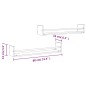 vidaXL Wandregale mit Stangen 2 Stk. Sonoma-Eiche 80x16x14 cm vidaXL Wandregale mit Stangen 2 Stk. Sonoma-Eiche 80x16x14 cm