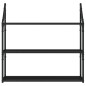 vidaXL Wandregal 3 Fächer Schwarz 80x21x78,5 cm Holzwerkstoff vidaXL Wandregal 3 Fächer Schwarz 80x21x78,5 cm Holzwerkstoff