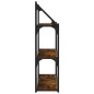 vidaXL Wandregal 3 Fächer Räuchereiche 80x21x78,5 cm Holzwerkstoff vidaXL Wandregal 3 Fächer Räuchereiche 80x21x78,5 cm Holzwerkstoff