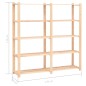 vidaXL Lagerregale 5 Böden 5 Stk. 170x38x170cm Massivholz Kiefer 500kg vidaXL Lagerregale 5 Böden 5 Stk. 170x38x170cm Massivholz Kiefer 500kg