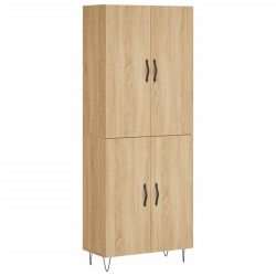 vidaXL Highboard Sonoma-Eiche 69,5x34x180 cm Holzwerkstoff