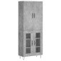vidaXL Highboard Betongrau 69,5x34x180 cm Holzwerkstoff vidaXL Highboard Betongrau 69,5x34x180 cm Holzwerkstoff