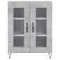 vidaXL Highboard Betongrau 69,5x34x180 cm Holzwerkstoff vidaXL Highboard Betongrau 69,5x34x180 cm Holzwerkstoff