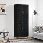 vidaXL Highboard Schwarz 69,5x34x180 cm Holzwerkstoff vidaXL Highboard Schwarz 69,5x34x180 cm Holzwerkstoff