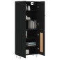 vidaXL Highboard Schwarz 69,5x34x180 cm Holzwerkstoff vidaXL Highboard Schwarz 69,5x34x180 cm Holzwerkstoff