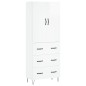 vidaXL Highboard Hochglanz-Weiß 69,5x34x180 cm Holzwerkstoff vidaXL Highboard Hochglanz-Weiß 69,5x34x180 cm Holzwerkstoff