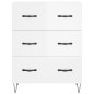 vidaXL Highboard Hochglanz-Weiß 69,5x34x180 cm Holzwerkstoff vidaXL Highboard Hochglanz-Weiß 69,5x34x180 cm Holzwerkstoff