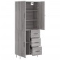vidaXL Highboard Grau Sonoma 69,5x34x180 cm Holzwerkstoff vidaXL Highboard Grau Sonoma 69,5x34x180 cm Holzwerkstoff