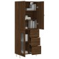 vidaXL Highboard Braun Eichen-Optik 69,5x34x180 cm Holzwerkstoff vidaXL Highboard Braun Eichen-Optik 69,5x34x180 cm Holzwerkstoff