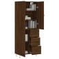 vidaXL Highboard Braun Eichen-Optik 69,5x34x180 cm Holzwerkstoff vidaXL Highboard Braun Eichen-Optik 69,5x34x180 cm Holzwerkstoff
