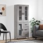 Highboard Grau Sonoma 69,5x34x180 cm Holzwerkstoff Highboard Grau Sonoma 69,5x34x180 cm Holzwerkstoff