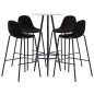 5-tlg. Bar-Set Stoff Schwarz 5-tlg. Bar-Set Stoff Schwarz