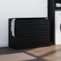 vidaXL Wäschetruhe Schwarz 88,5x44x66 cm Massivholz Kiefer vidaXL Wäschetruhe Schwarz 88,5x44x66 cm Massivholz Kiefer