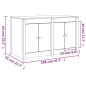 vidaXL Outdoor-Küchenschrank 106x55x64 cm Massivholz Kiefer vidaXL Outdoor-Küchenschrank 106x55x64 cm Massivholz Kiefer