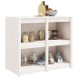 vidaXL Outdoor-Küchenschrank Weiß 106x55x92 cm Massivholz Kiefer vidaXL Outdoor-Küchenschrank Weiß 106x55x92 cm Massivholz Kiefer