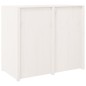 vidaXL Outdoor-Küchenschrank Weiß 106x55x92 cm Massivholz Kiefer vidaXL Outdoor-Küchenschrank Weiß 106x55x92 cm Massivholz Kiefer