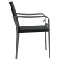vidaXL Gartenstühle mit Kissen 4 Stk. Schwarz 56x59x84 cm Poly Rattan vidaXL Gartenstühle mit Kissen 4 Stk. Schwarz 56x59x84 cm Poly Rattan