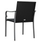 vidaXL Gartenstühle mit Kissen 4 Stk. Schwarz 56x59x84 cm Poly Rattan vidaXL Gartenstühle mit Kissen 4 Stk. Schwarz 56x59x84 cm Poly Rattan
