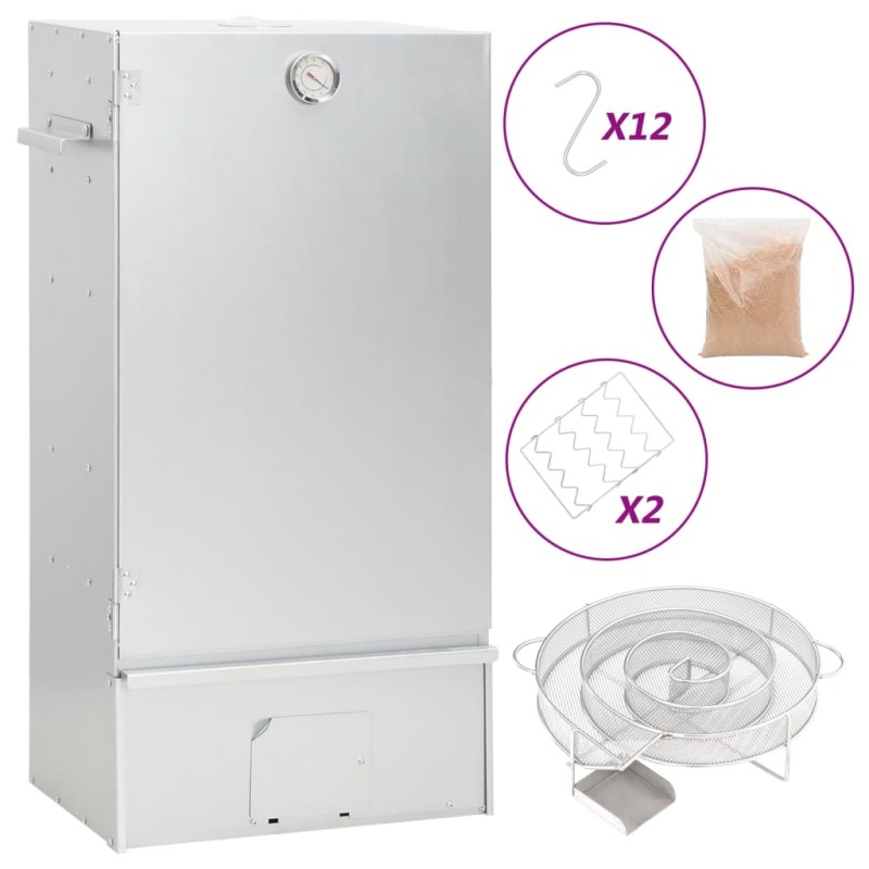 vidaXL Räucherofen mit Kaltrauchgenerator Verzinkter Stahl vidaXL Räucherofen mit Kaltrauchgenerator Verzinkter Stahl