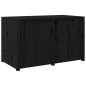 vidaXL Outdoor-Küchenschrank Schwarz 106x55x64 cm Massivholz Kiefer vidaXL Outdoor-Küchenschrank Schwarz 106x55x64 cm Massivholz Kiefer