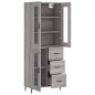 Highboard Grau Sonoma 69,5x34x180 cm Holzwerkstoff Highboard Grau Sonoma 69,5x34x180 cm Holzwerkstoff