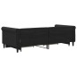 vidaXL Tagesbett Ausziehbar mit Schubladen Schwarz 90x200 cm Samt vidaXL Tagesbett Ausziehbar mit Schubladen Schwarz 90x200 cm Samt
