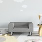 vidaXL Kindersofa Hellgrau 50x40x26,5 cm Samt vidaXL Kindersofa Hellgrau 50x40x26,5 cm Samt