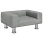 vidaXL Kindersofa Hellgrau 50x40x26,5 cm Samt vidaXL Kindersofa Hellgrau 50x40x26,5 cm Samt