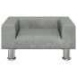 vidaXL Kindersofa Hellgrau 50x40x26,5 cm Samt vidaXL Kindersofa Hellgrau 50x40x26,5 cm Samt