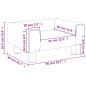 vidaXL Kindersofa Hellgrau 50x40x26,5 cm Samt vidaXL Kindersofa Hellgrau 50x40x26,5 cm Samt