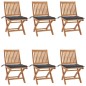 vidaXL Klappbare Gartenstühle mit Kissen 6 Stk. Massivholz Teak vidaXL Klappbare Gartenstühle mit Kissen 6 Stk. Massivholz Teak