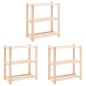 vidaXL Lagerregale 3 Böden 3 Stk. 80x38x90cm Massivholz Kiefer 150kg vidaXL Lagerregale 3 Böden 3 Stk. 80x38x90cm Massivholz Kiefer 150kg