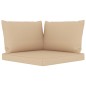 vidaXL 5-tlg. Garten-Lounge-Set mit Beige Kissen vidaXL 5-tlg. Garten-Lounge-Set mit Beige Kissen