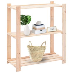 vidaXL Lagerregale 3 Böden 3 Stk. 80x38x90cm Massivholz Kiefer 150kg