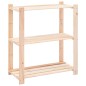 vidaXL Lagerregale 3 Böden 3 Stk. 80x38x90cm Massivholz Kiefer 150kg vidaXL Lagerregale 3 Böden 3 Stk. 80x38x90cm Massivholz Kiefer 150kg