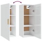 vidaXL Wandschrank Hochglanz-Weiß 35x34x90 cm Holzwerkstoff vidaXL Wandschrank Hochglanz-Weiß 35x34x90 cm Holzwerkstoff