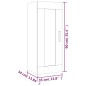 vidaXL Wandschrank Hochglanz-Weiß 35x34x90 cm Holzwerkstoff vidaXL Wandschrank Hochglanz-Weiß 35x34x90 cm Holzwerkstoff
