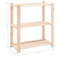 vidaXL Lagerregale 3 Böden 3 Stk. 80x38x90cm Massivholz Kiefer 150kg vidaXL Lagerregale 3 Böden 3 Stk. 80x38x90cm Massivholz Kiefer 150kg