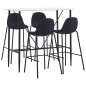 5-tlg. Bar-Set Stoff Schwarz 5-tlg. Bar-Set Stoff Schwarz