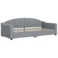 vidaXL Tagesbett Ausziehbar Hellgrau 90x200 cm Stoff vidaXL Tagesbett Ausziehbar Hellgrau 90x200 cm Stoff