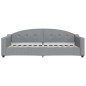 vidaXL Tagesbett Ausziehbar Hellgrau 90x200 cm Stoff vidaXL Tagesbett Ausziehbar Hellgrau 90x200 cm Stoff