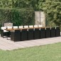 vidaXL 17-tlg. Garten-Essgruppe mit Kissen Schwarz Poly Rattan vidaXL 17-tlg. Garten-Essgruppe mit Kissen Schwarz Poly Rattan